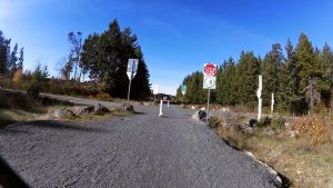 Crossing on the rail trail